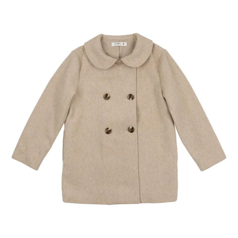 Coco Blanc Oat Double Breasted Coat