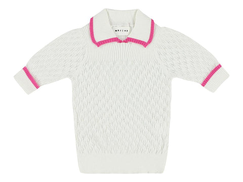 Morley Collared Knit Short Sleeve Sweater