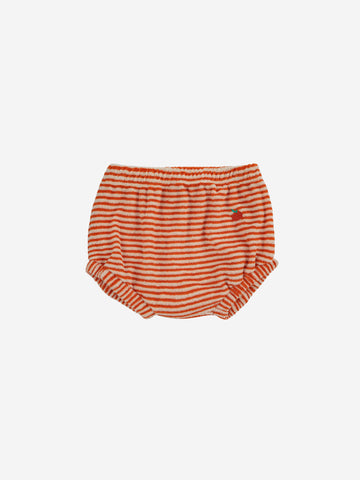 Bobo Choses Baby Orange Stripes Terry Bloomer