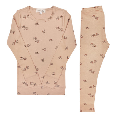 Koalav Light Peach Acorn Legging Set