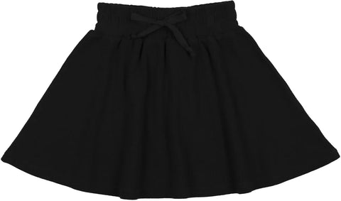 Lil Legs Black Ribbed Skirt