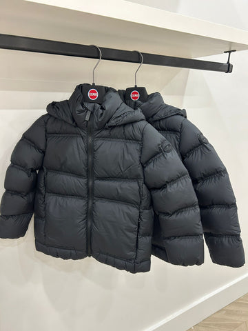 Colmar Black Nero Monochrome Logo Down Jacket