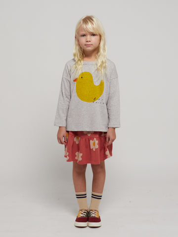 Bobo Choses Salmon Pink Retro Flowers All Over Skirt