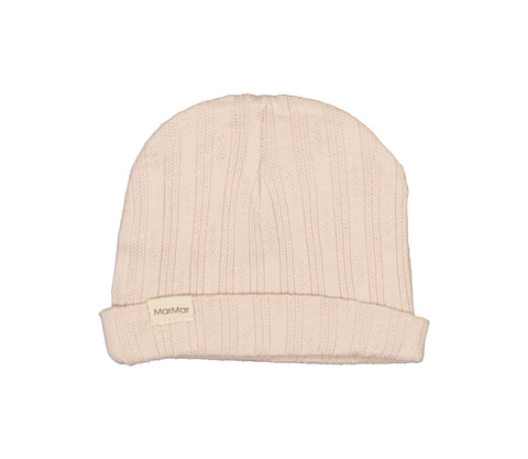 Marmar Copenhagen Cream Taupe Pointelle Aiko Hat