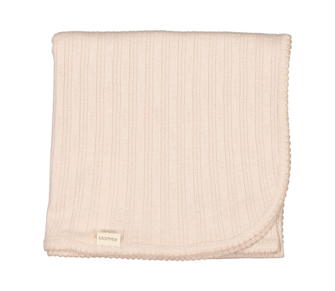 Marmar Copenhagen Cream Taupe Pointelle Alida Blanket