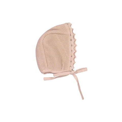 Bebe Organic Dusty Rose Honeycomb Bonnet