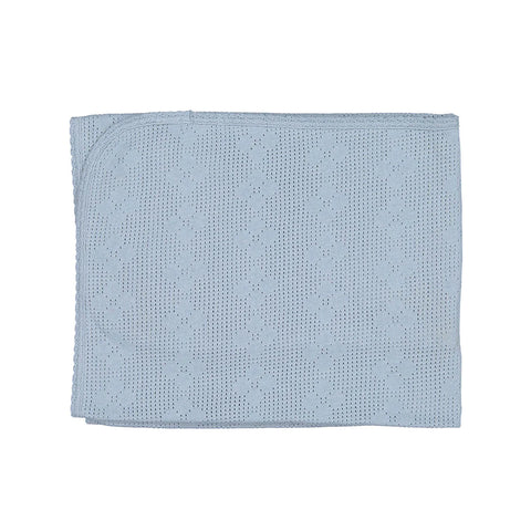 Bebe Organic Sky Blue Blooms Blanket