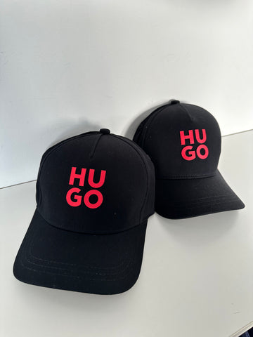 Hugo Black & Red Logo Cap