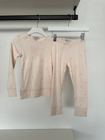 Koalav Sweet Pink Printed Ls Homewear Set