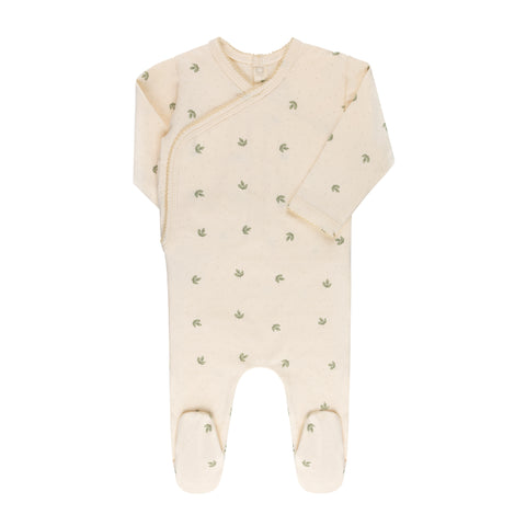 Ely's & Co Cream Leaf Footie