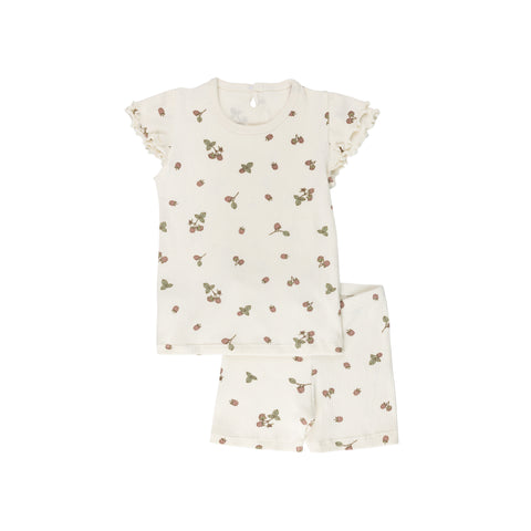Ely's & Co Pink/Cream Raspberries Lounge Set