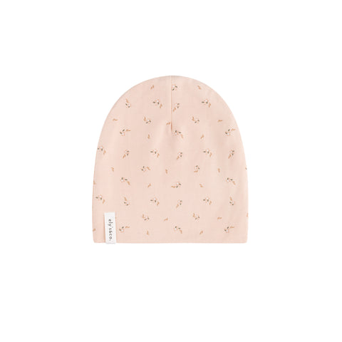 Ely's & Co Pink Floral Printed Beanie