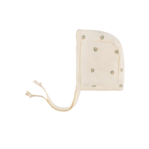 Ely's & Co Cream Vintage Floral Bonnet