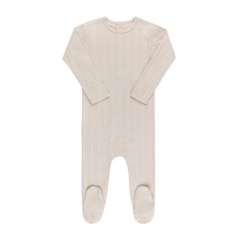 Ely's & Co Tan Pointelle Footie