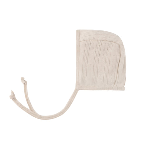 Ely's & Co Tan Pointelle Bonnet