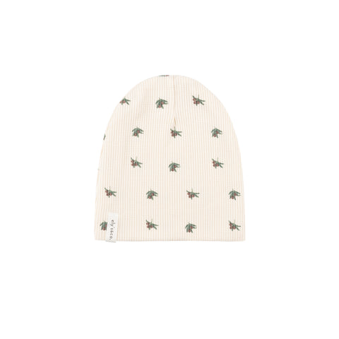 Ely's & Co Plum on Ivory Olive Waffle Beanie