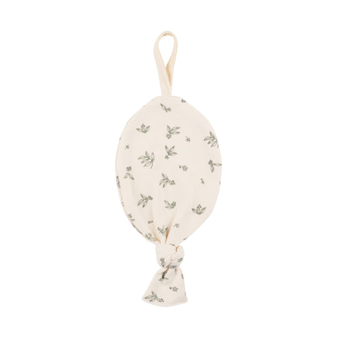 Ely's & Co Emerald Elderberry Leaf Brushed Cotton Paci Lovey