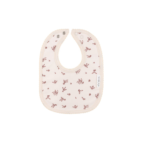 Ely's & Co Brick Elderberry Leaf Print Bib