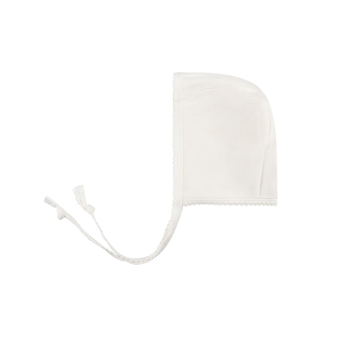 Ely's & Co Ivory Velour Kimono Bonnet