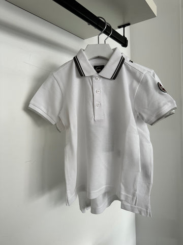 Colmar White Striped Contrast Polo