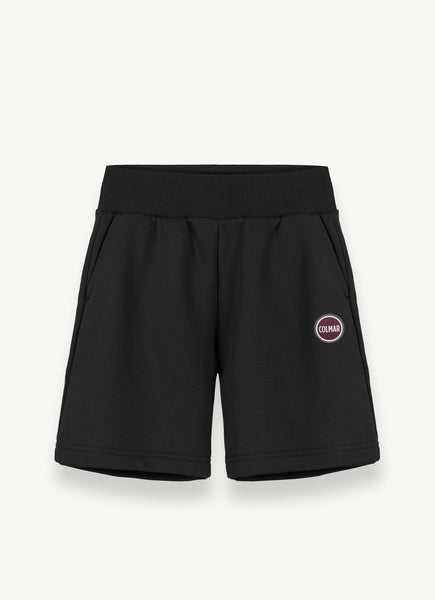 Colmar Black Bermuda Logo Sweat Shorts