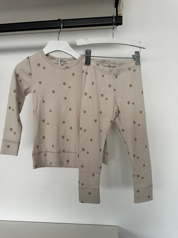 Koalav Light Gray Printed Ls Homewear Set