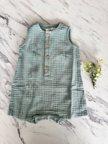 Teddy & Minou Mint Green Romper