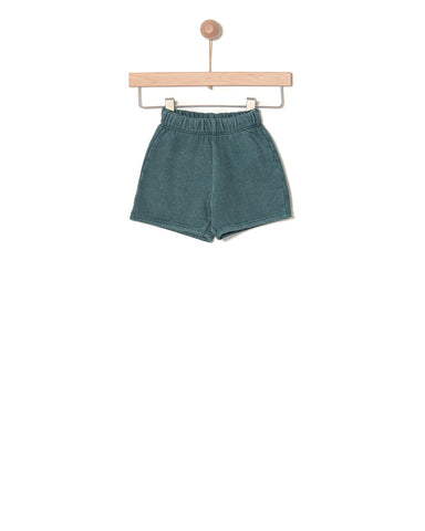 Yell-Oh Baby Green Wash Vintage Short