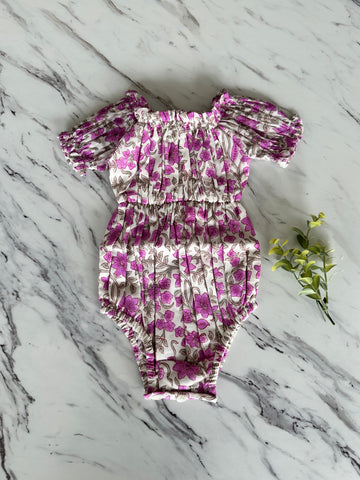Paisley Magic Lilac Carnation Willow Romper