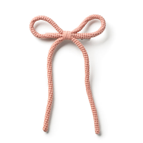 Halo Luxe Ballet Slipper Juliana Textured Knit Long Tail Clip