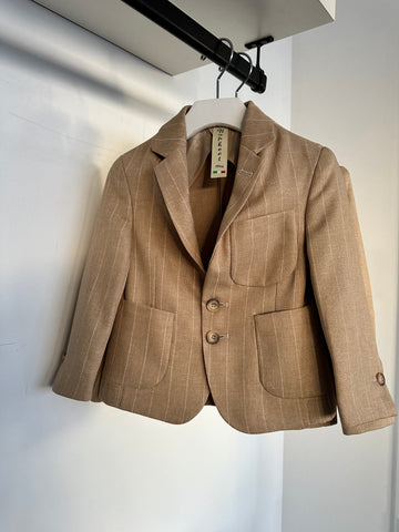 Nupkeet Tan Stripe Cefalo Blazer