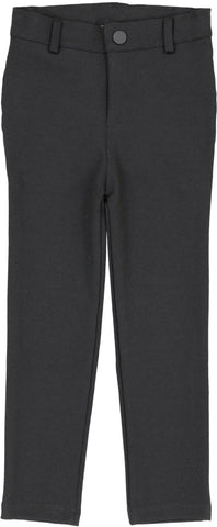Lil Legs Black Knit Pants Without Seam