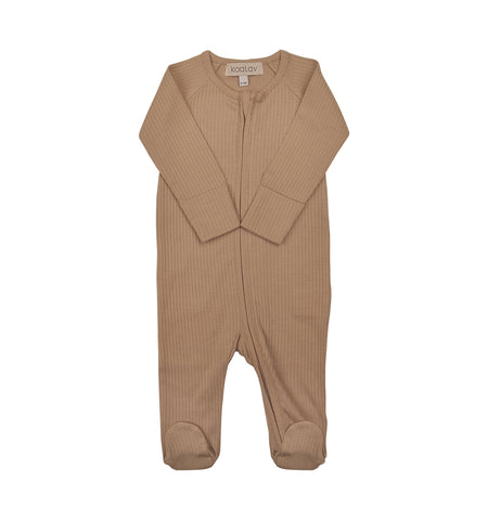 Koalav Toffee Ribbed Footie