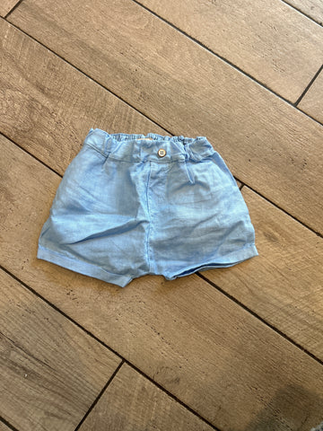 Buho Baby Provence Blue Linen Shorts