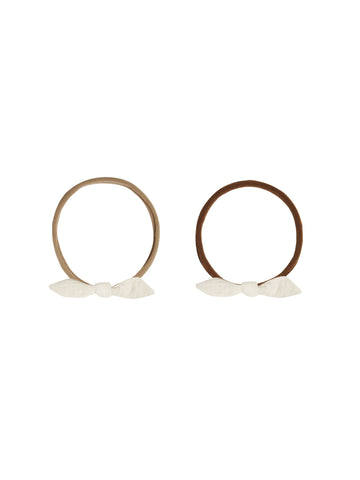 Quincy Mae Ivory Little Knot Headband