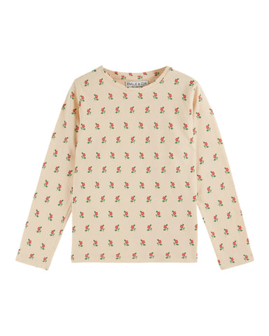 Emile et Ida Brioche Poppy All Over T-shirt
