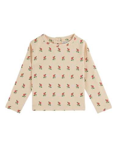 Emile et Ida Baby Brioche Poppy All Over T-shirt