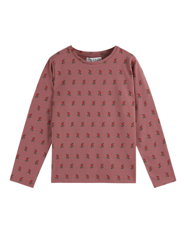 Emile et Ida Violine Poppy All Over T-shirt