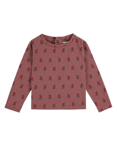 Emile et Ida Baby Violine Poppy All Over T-shirt