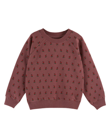 Emile et Ida Violine Poppy All Over Sweatshirt