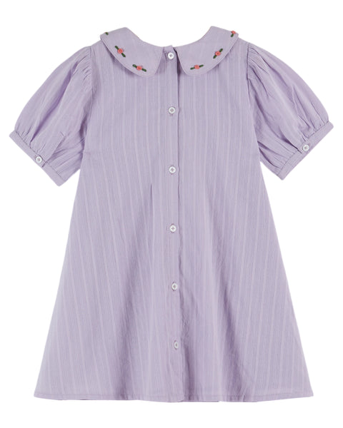 Emile et Ida Wisteria Embroidered Smocked Dress – Panda and Cub