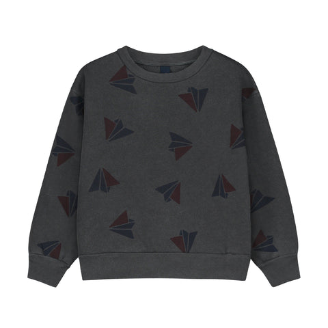 Bonmot Good Night Paperplane All Over Sweatshirt