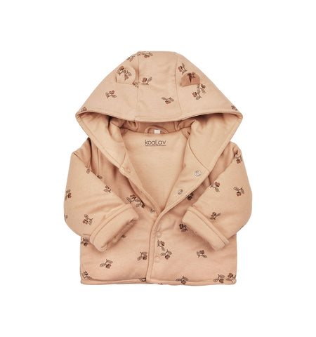 Koalav Light Peach Acorn Reversible Padded Jacket