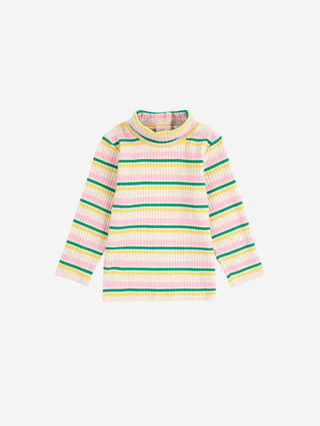 Bobo Choses Baby Multicolor Striped Turtle Neck T-shirt