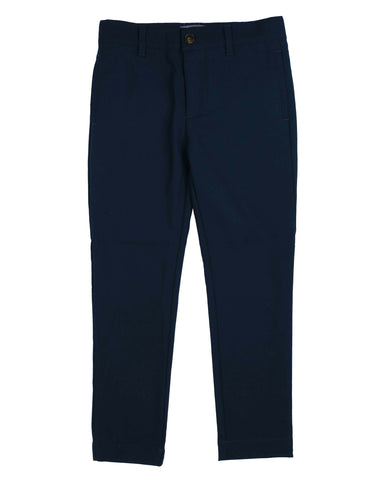 Belati Dark Navy Cord Effect Slim Trouser