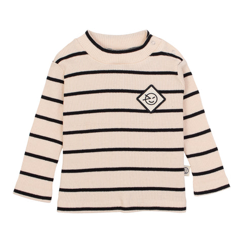 Wynken Ecru/Black Striped Top + Legging Set