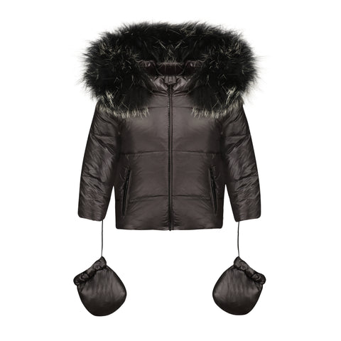 Scotch Bonnet Black Baby Puffer Coat