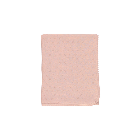 Bebe Organic Blush Heart Blanket