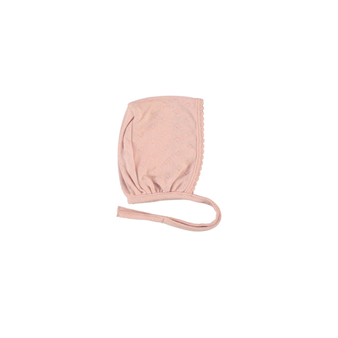 Bebe Organic Blush Heart Bonnet