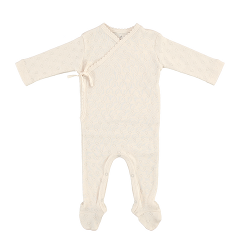 Bebe Organic Natural Heart Wrap Overall